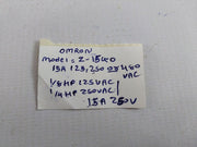 Omron Z-15Gq Limit/Snap Switch Z4G1P05A 675008