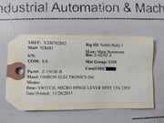 Lot of 2X Omron Z-15gw-b Micro Switch 15a 250v