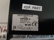 Oriental Motor Fsp200-3 Speed Controller