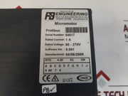 P&B Paaj027120 Vision Micromotor Software Ver.0.041 80-270V