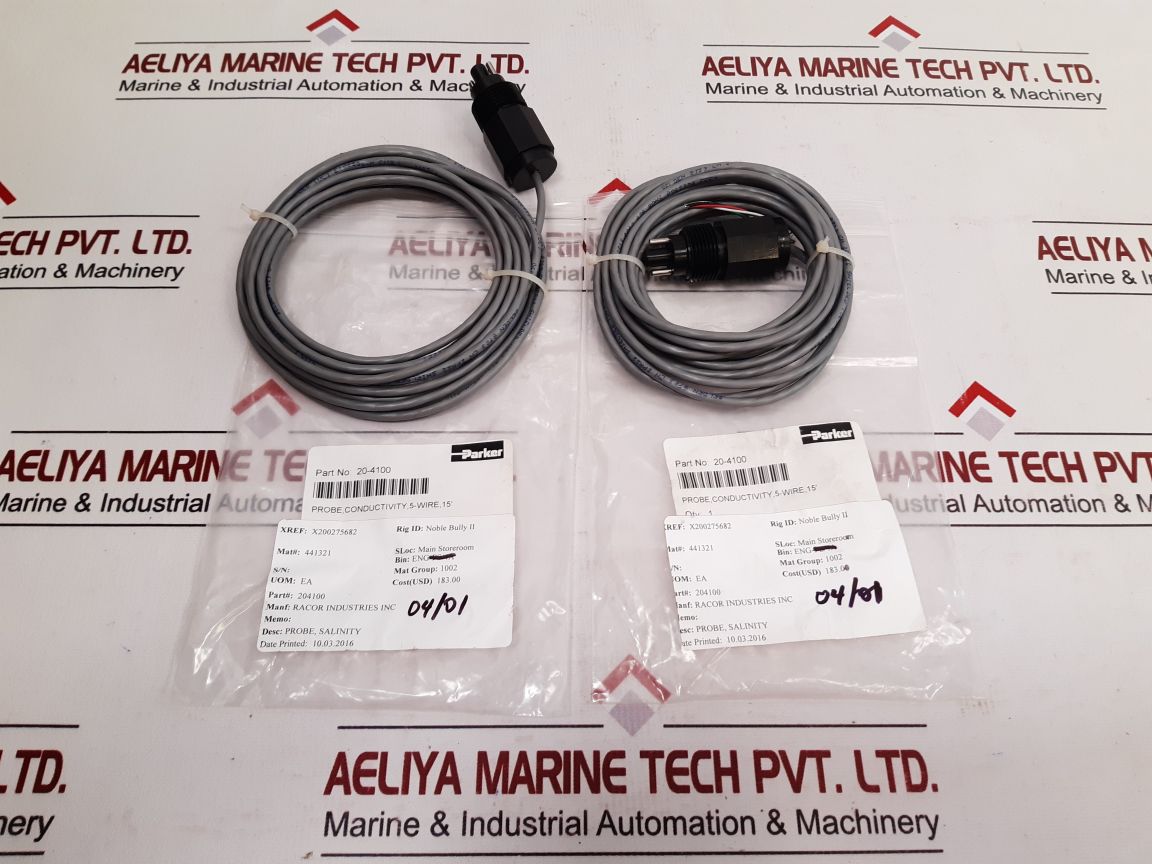 Parker 20-4100 Salinity Conductivity Probe 5-wire 15'
