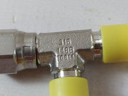 Parker 4 R6X-ss Swivel Nut Run Tee