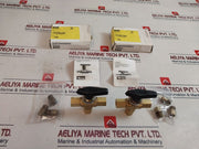 Parker 4F-b6Xj2-bp 3-way Ball Valve 1/4
