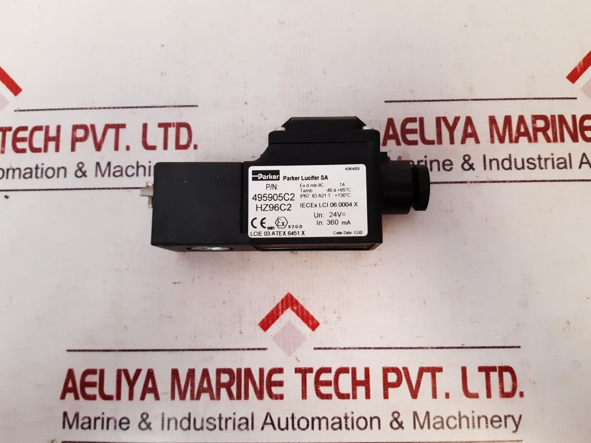 Parker Lucifer 495905C2 Explosionproof Solenoids With Flameproof Enclosure