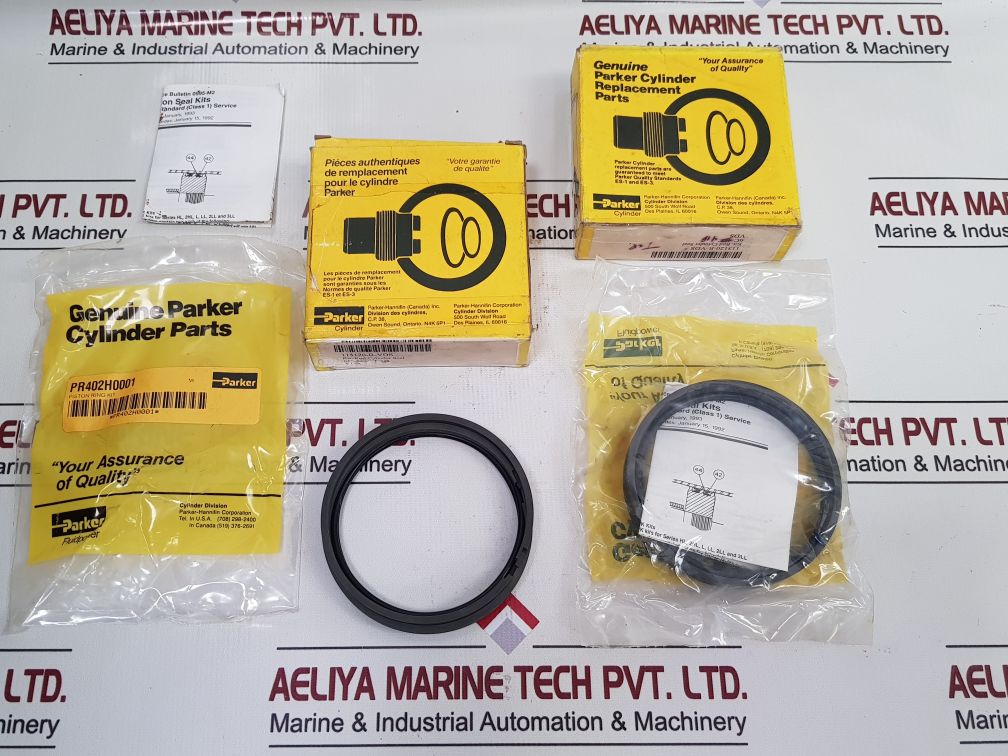 Set Of 3X Parker Pr402H0001 Piston Ring Kit