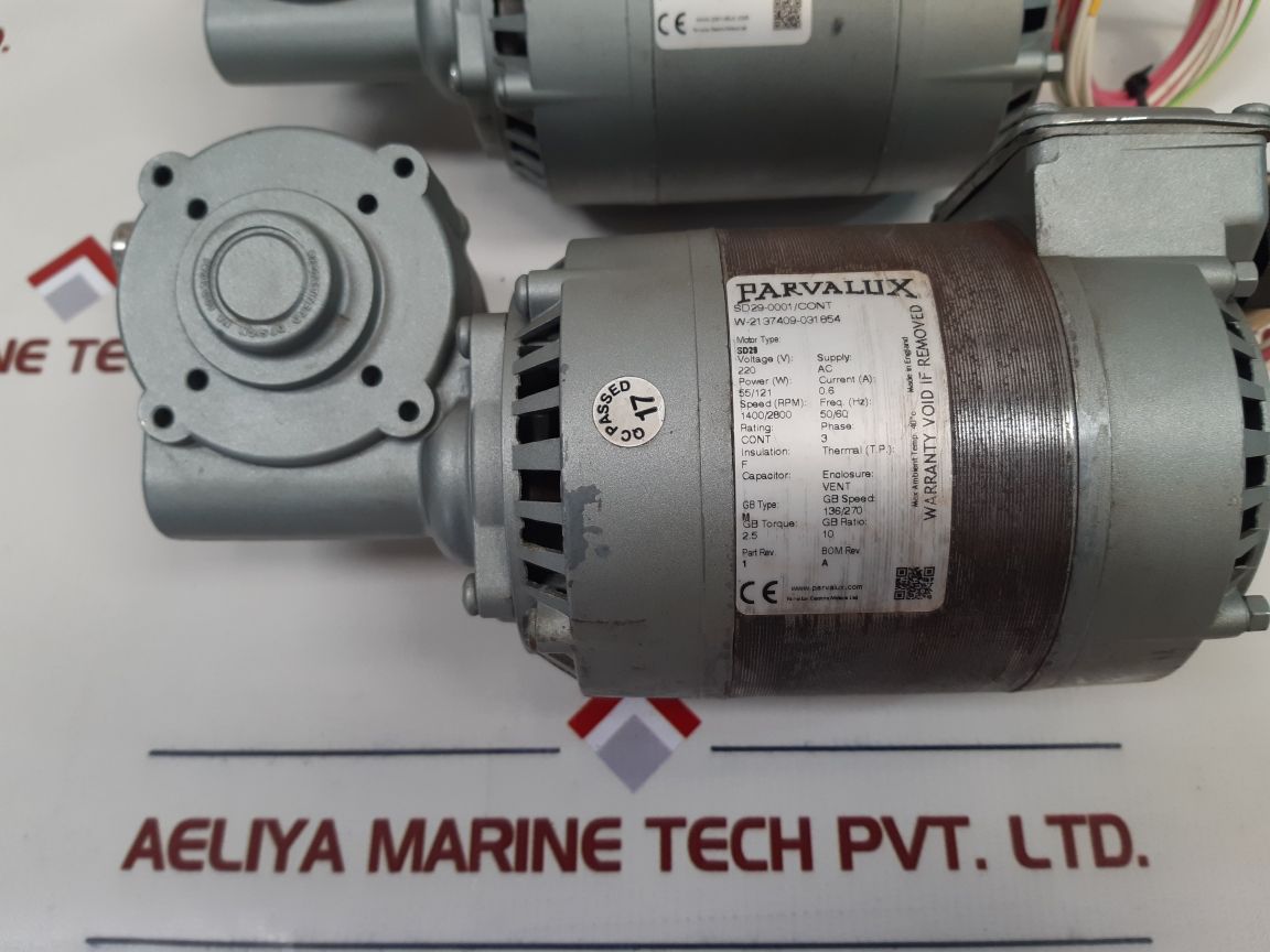 Parvalux Sd29-0001/Cont Wiper Motor