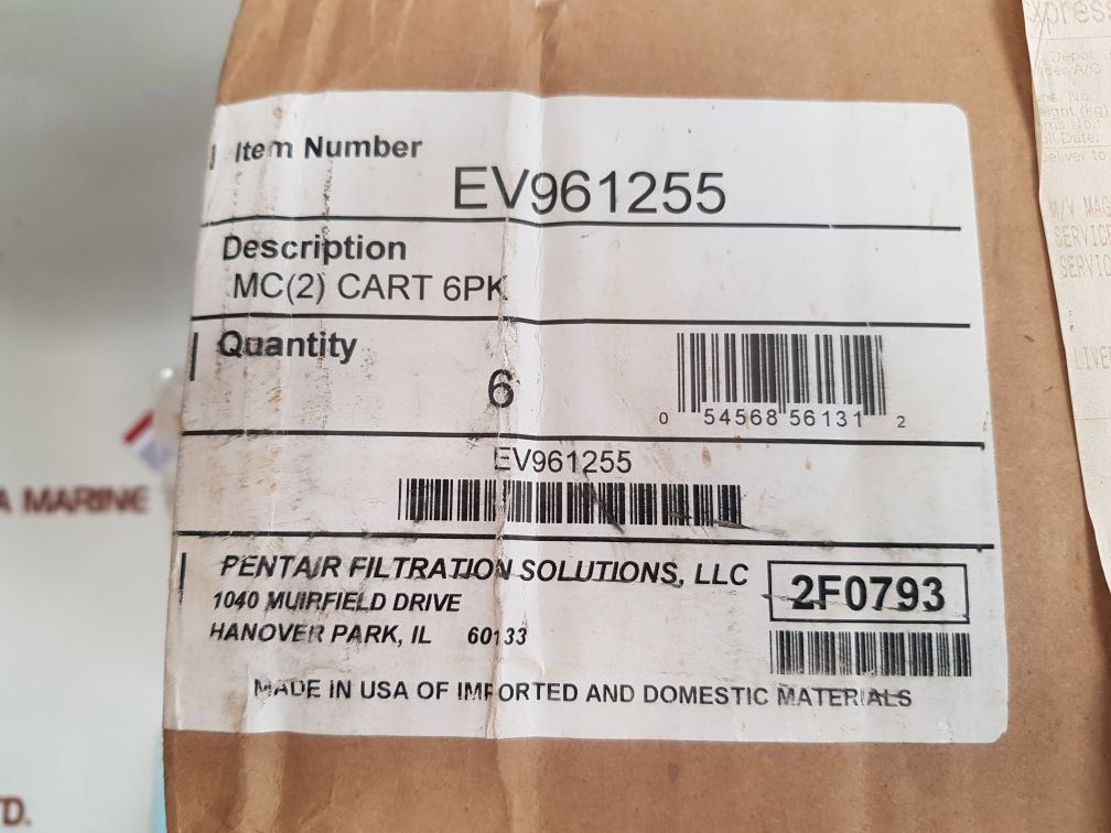 Pentair Everpure Ev9612-56 Water Filter New One