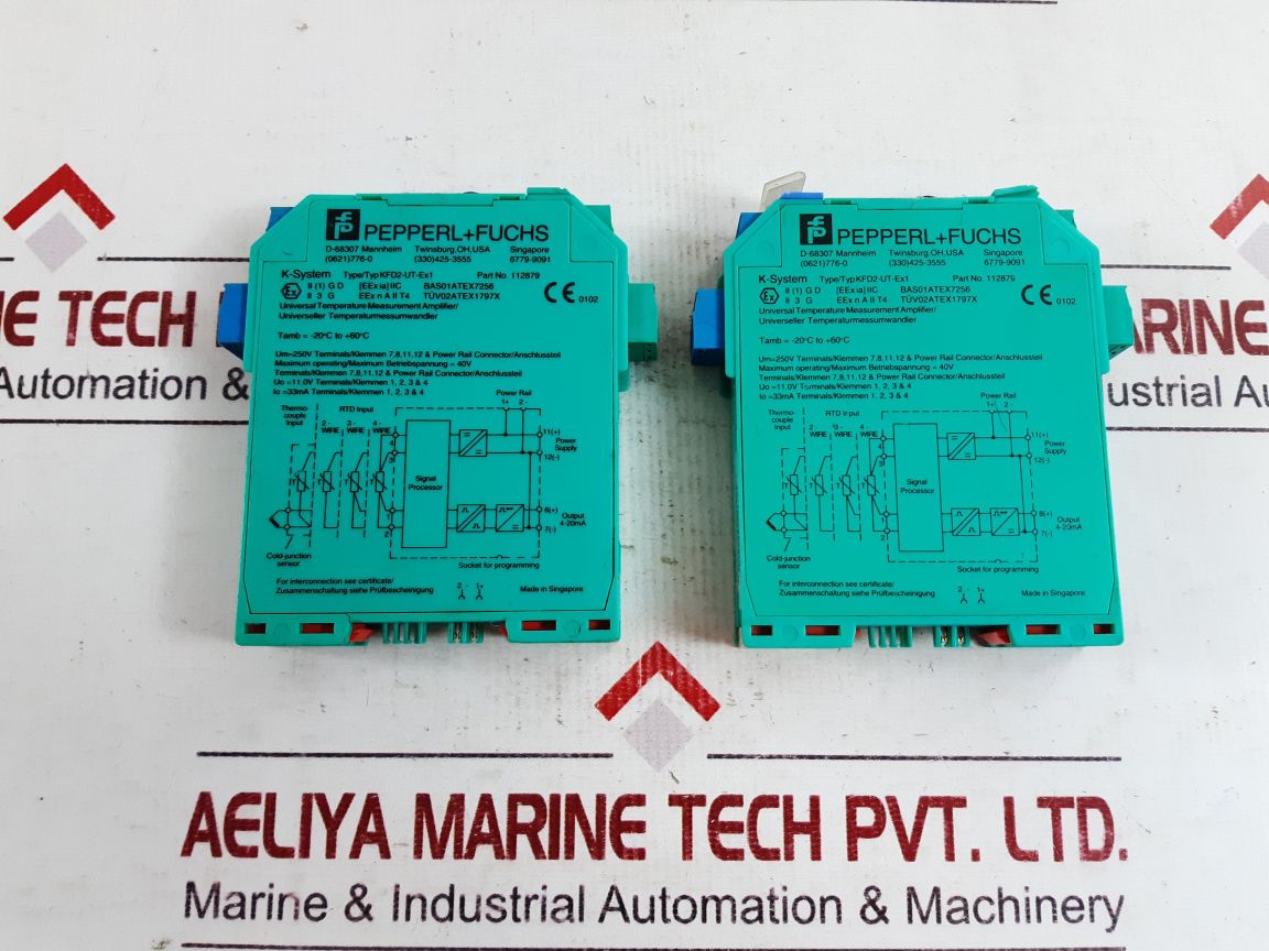 Pepperl+Fuchs Kfd2-ut-ex1 Temperature Measurement Amplifier 112879