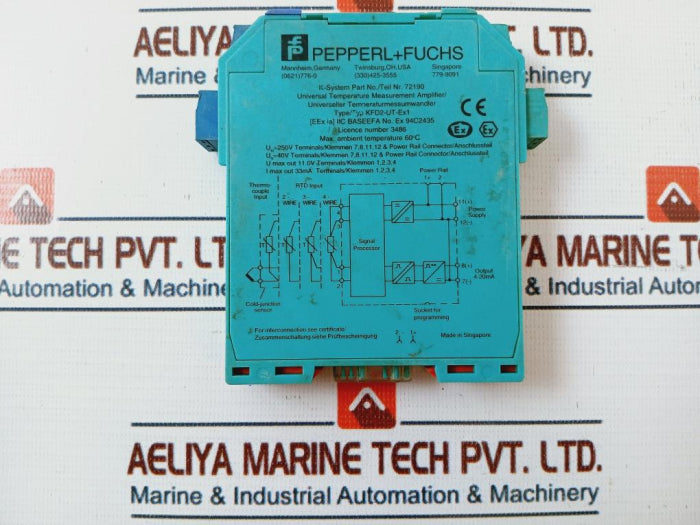 Pepperl+Fuchs Kfd2-ut-ex1 Universal Temperature Measurement Amplifier 72190
