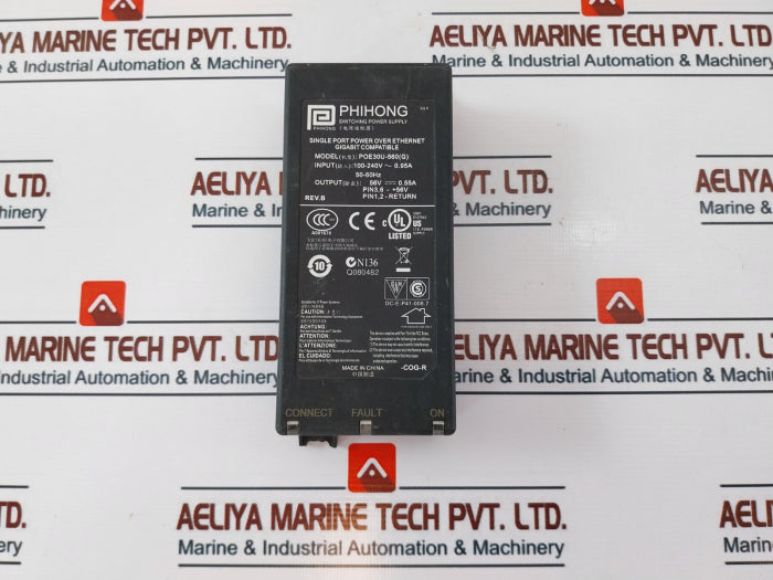 Phihong Poe30U-560(G) Switching Power Supply Adapter Rev B 50/60Hz