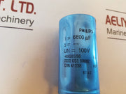 Set Of 2X Philips 2222 051 59682 Capacitor 1= 6800ÂµF