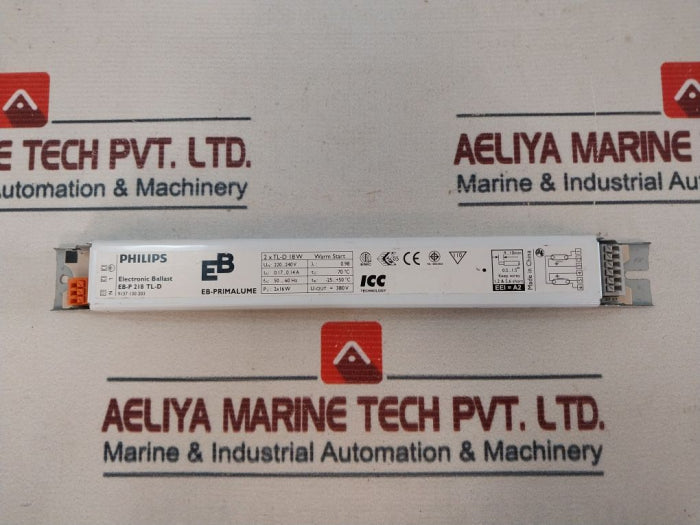 Philips Eb-p 218 Tl-d Electronic Ballast For Fluorescent Lamps 18W