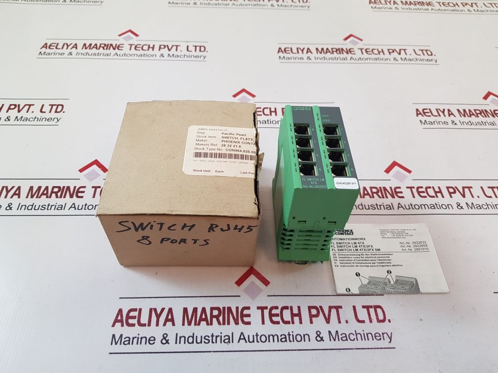 Phoenix contact fl switch lm 8tx ethernet switch 2832632
