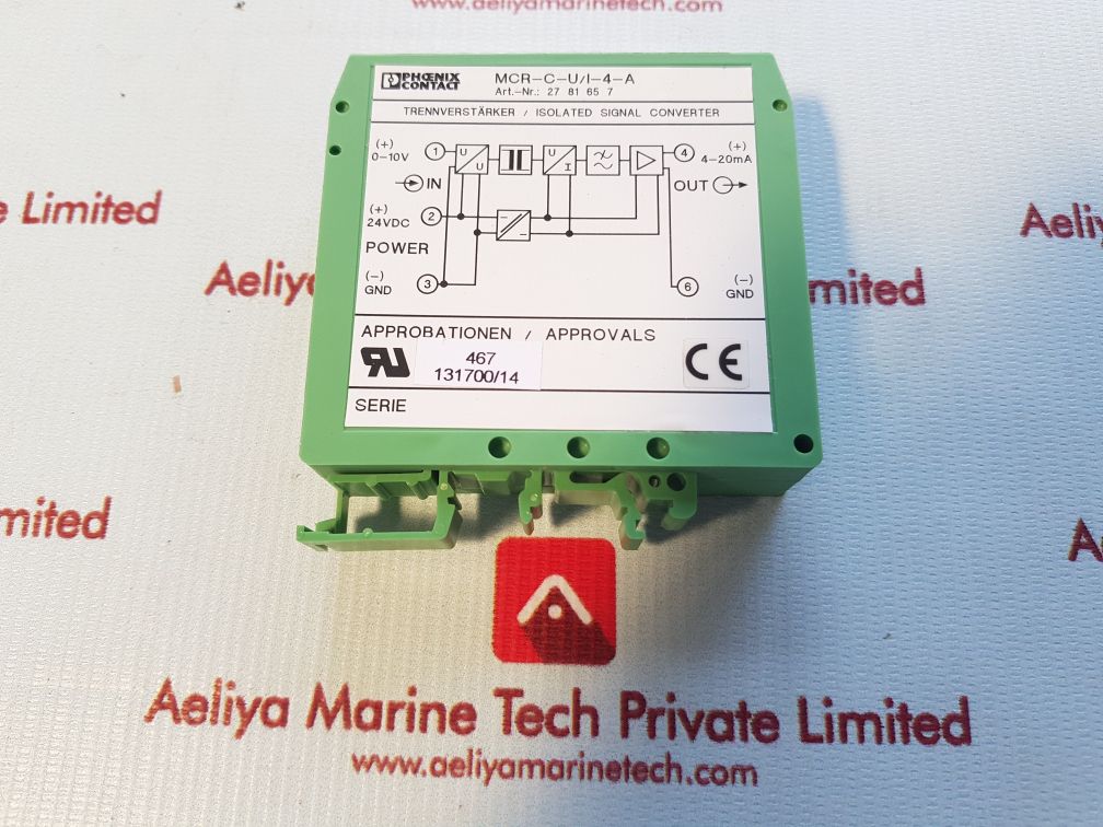 Phoenix Contact Mcr-c-u/1-4-a Isolated Signal Converter 4-20Ma