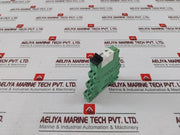 Lot of 3X Phoenix Contact PLC-BSC-24DC/21-21 Relay Socket, Terminal Block 24VDC