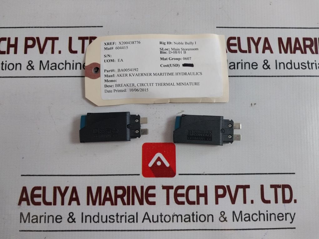 Lot Of 5X Phoenix Contact Tcp 6.0A Resettable Fuse
