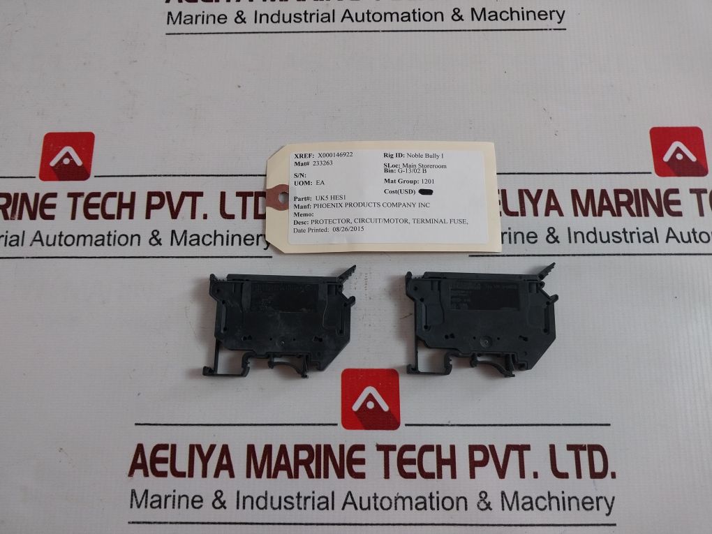 Lot Of 5X Phoenix Contact Uk 5-hesi Fuse Modular Terminal Block