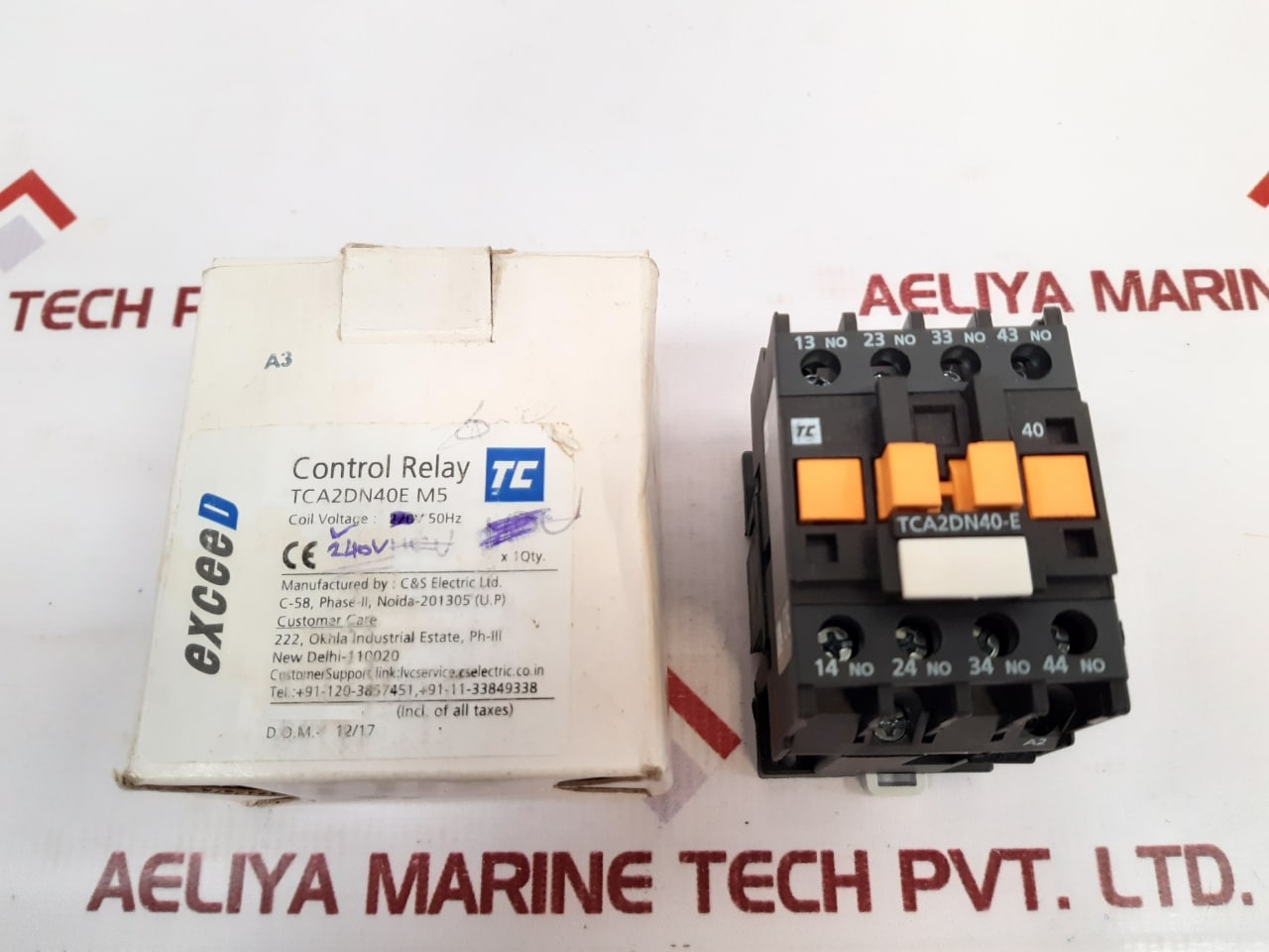C&S Electric Tca2-Dn40-E Control Relay 10a 1000v