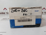 Lot of 3X Chint F4-22 Auxiliary Contact Block Box AC-15 360VA 0041006850