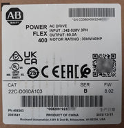 Allen-bradley 22C-d060A103 Powerflex 400 30 Kw 40 Hp Ac Drive
