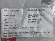 Swagelok Ss-v2Bf8 Valve Instrument Manifold