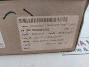 Peha 6600-102 Us Socket 1-gang With Snap Cover