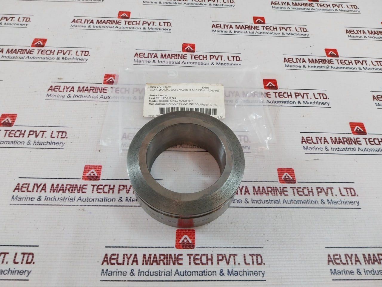 Anson 279323 Gate Valve Seat 3-1/16 Inch 15000 Psi