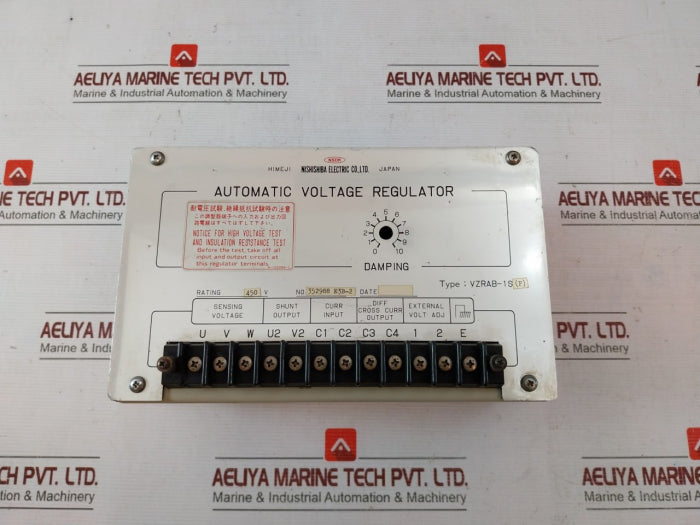 Nishishiba Electric Vzrab Vzrab-1S(P) Automatic Voltage Regulator 352988 E3B-2
