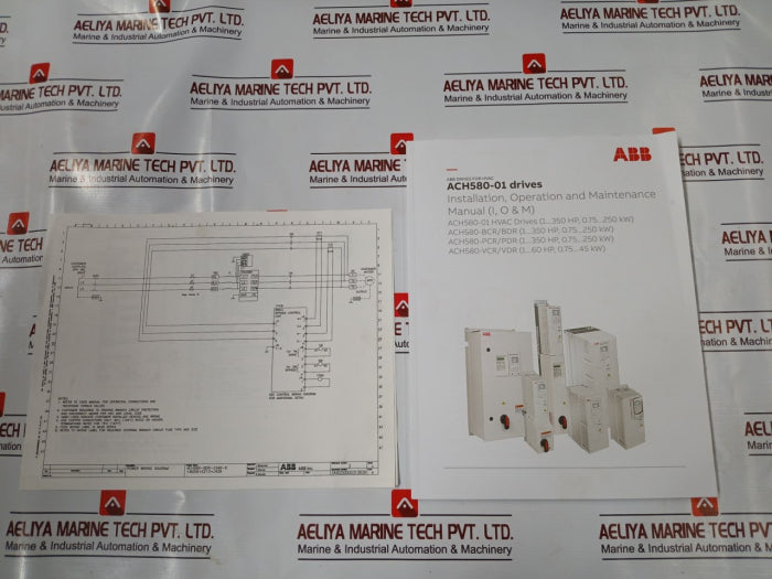 Abb Ach580-bcr-077A-4+E213+F267 Hvac Enclosed Industrial Control Panel ...