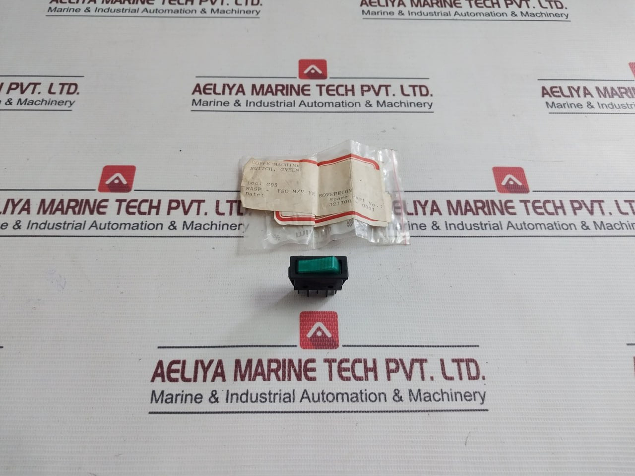 T 120 Coffee Machine Green Rocker Switch 321300-0001