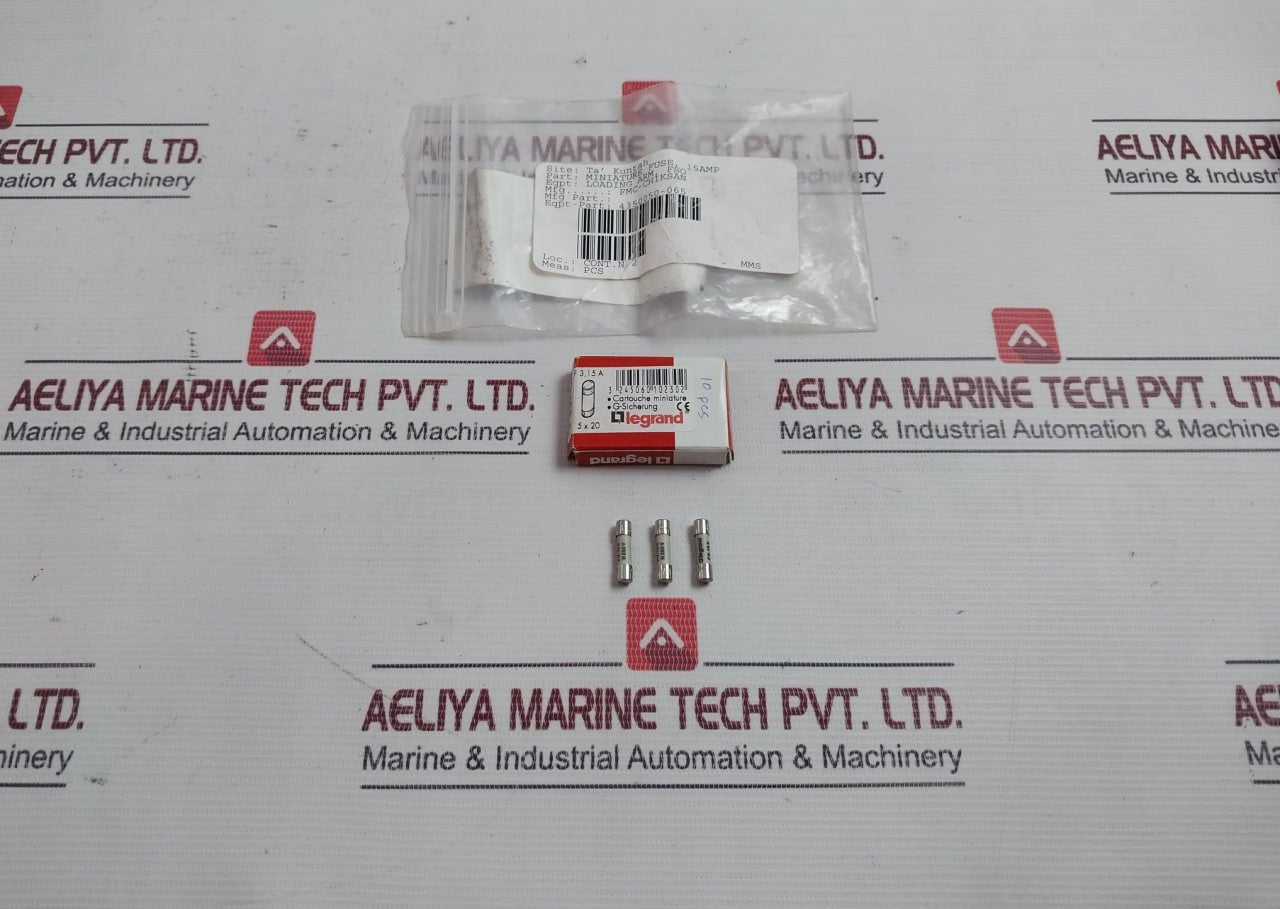 Lot Of 10X Legrand F3.15A Cartridge Fuse H250V 15Amp Fso