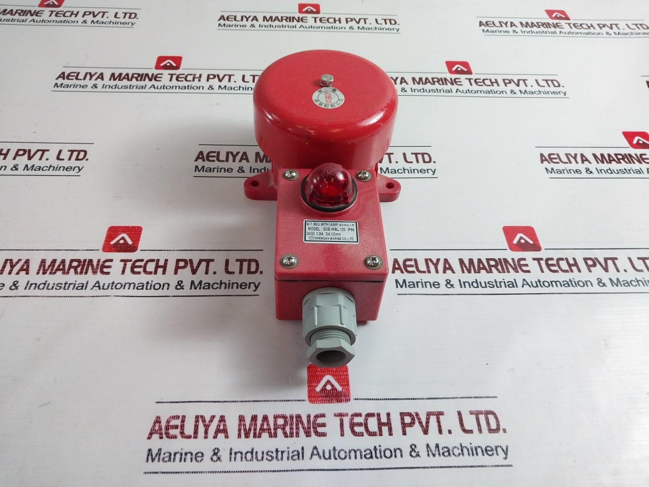 Shengan Marine Sge-wbl-120 Bell With Lamp Ip56 24Vdc 0.35A