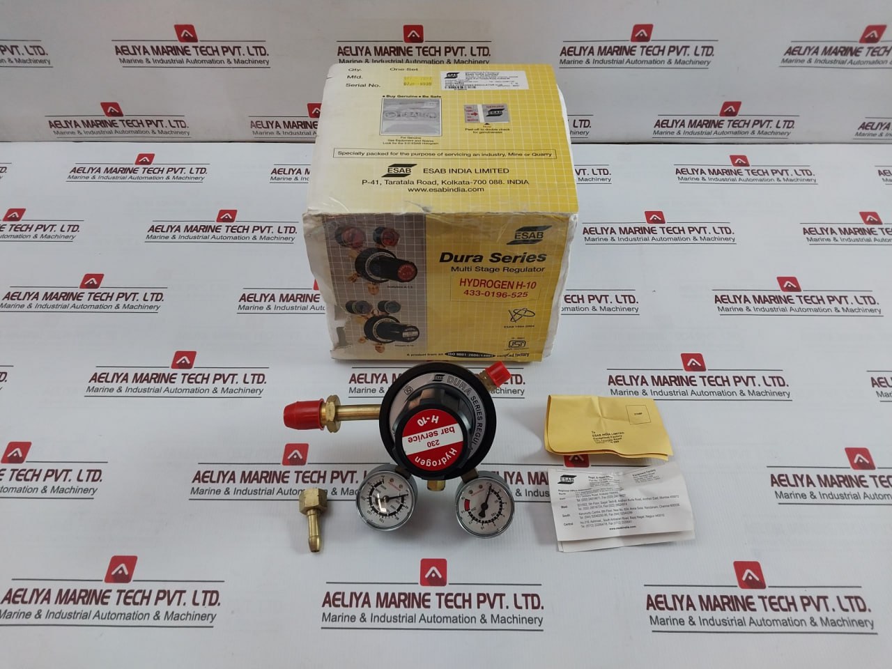 Esab 4330196525 Hydrogen Multi Stage Regulator 0-4000Psi 0-280Bar
