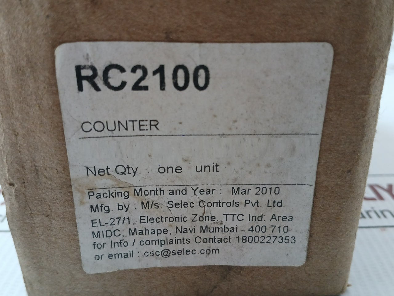 Rc2100 Digital Panel Meter 90 To 270vac/Dc Selec