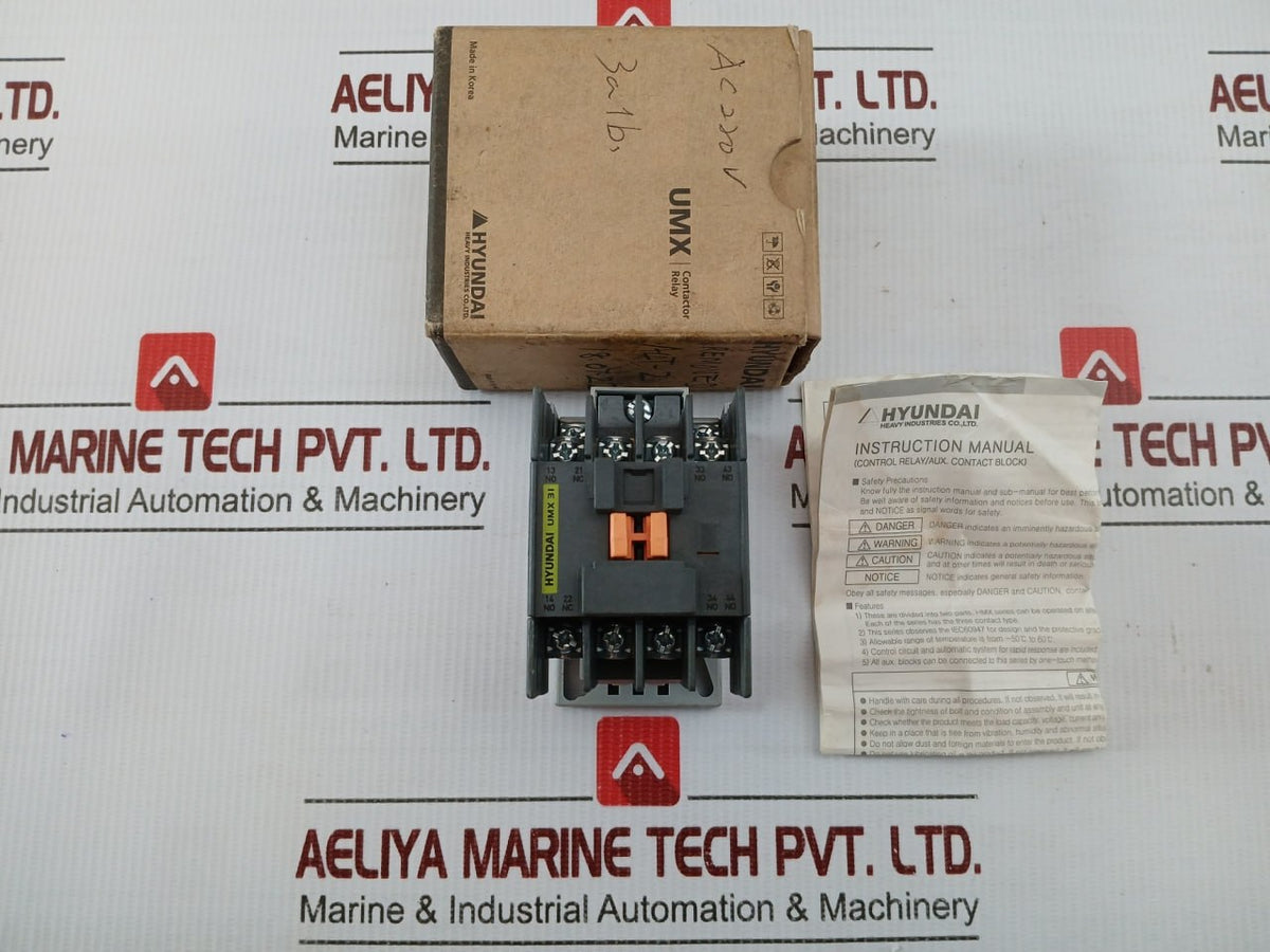 Hyundai Auxiliary Contact Block 200v-220v 60hz Umx 31