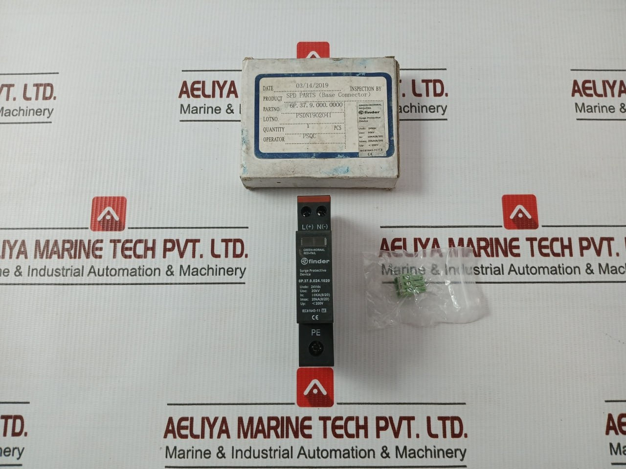 Finder Surge Protective Device 24vdc 10ka 6p.37.9.024.1020