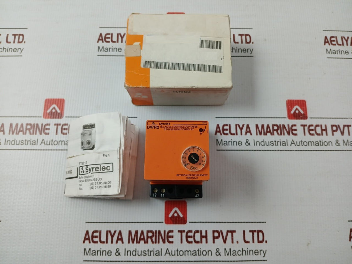 Dwr2 3-Phase Monitor Relay 50/60hz Brand Syrelec