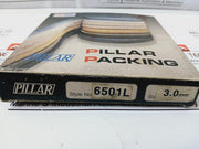 Pillar 6501L Carbonized Fiber Square Braid Packing 3.0Mm Set