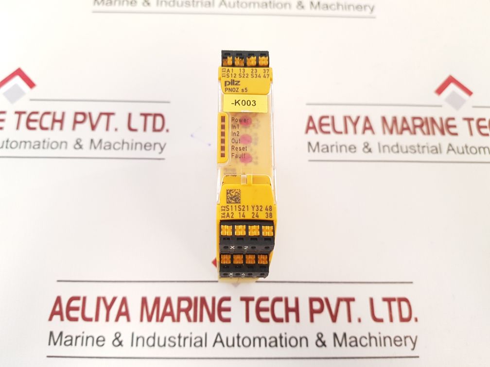 Pilz Pnoz S5 C 24Vdc 2N/O 2N/Ot Relay Module