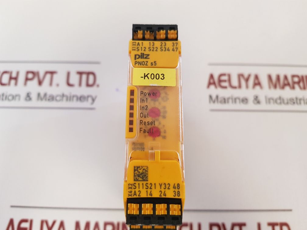 Pilz Pnoz S5 C 24Vdc 2N/O 2N/Ot Relay Module