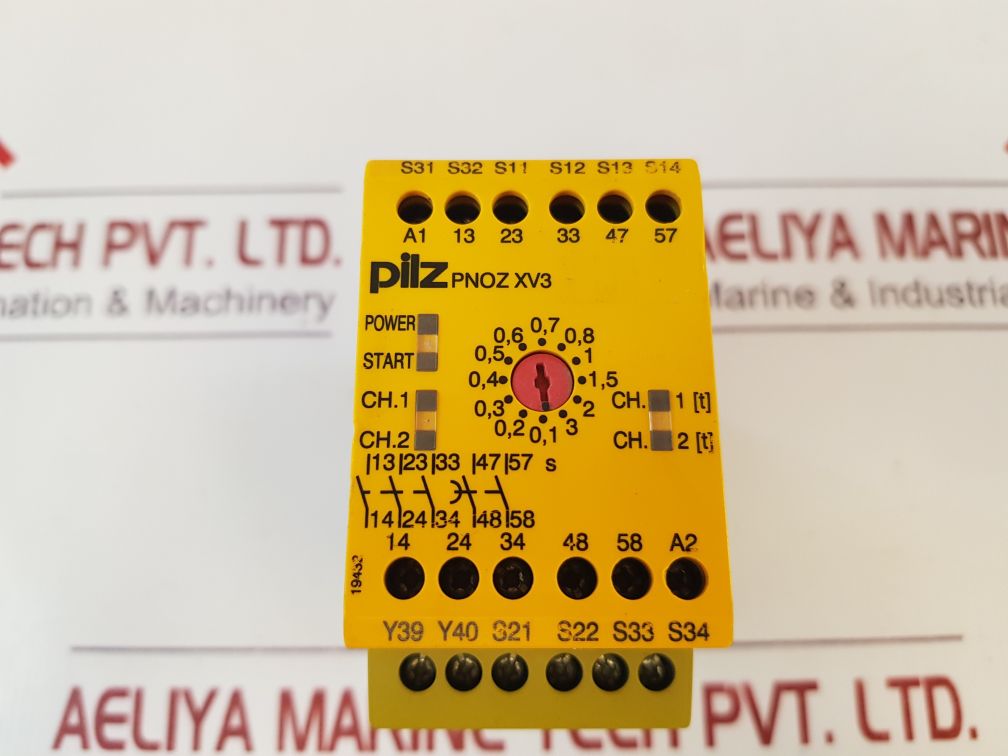 Pilz Pnoz Xv3 3/24 Vdc 3N/O 2N/O T Safety Relay 24 Vdc 4,5W
