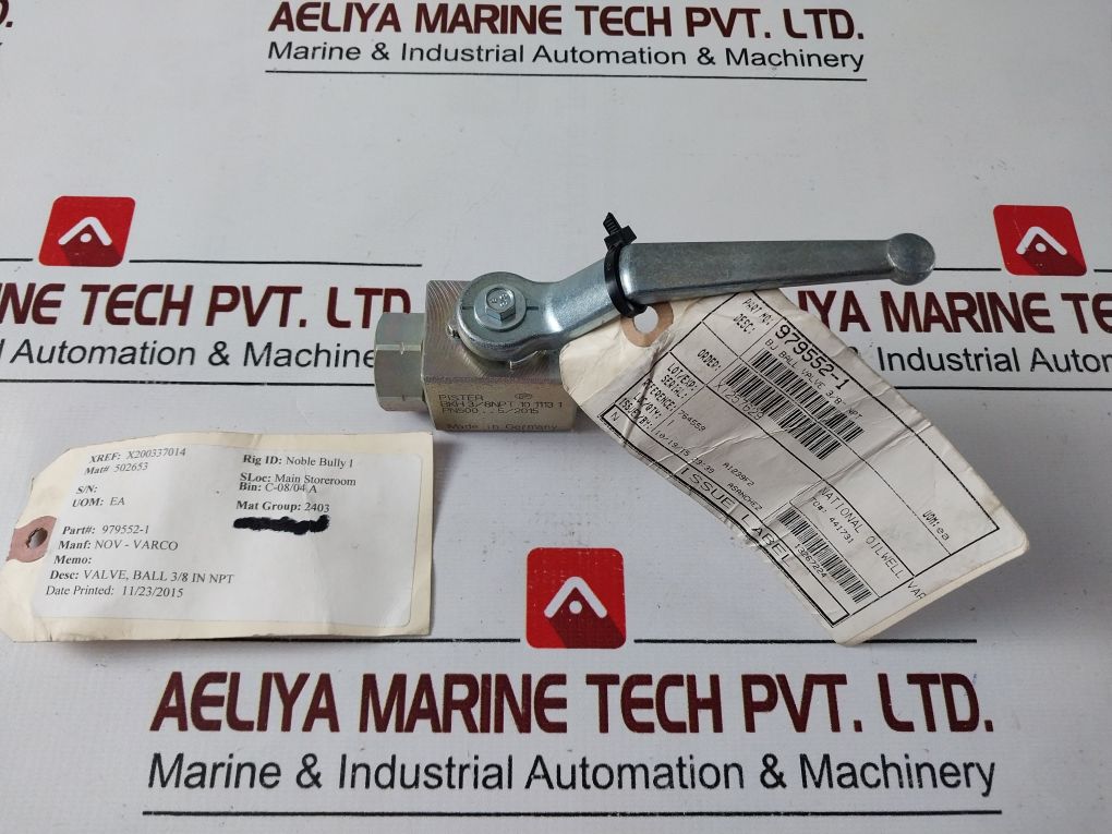 Pister Bkh 3/8 Npt 10 1113 1 Ball Valve
