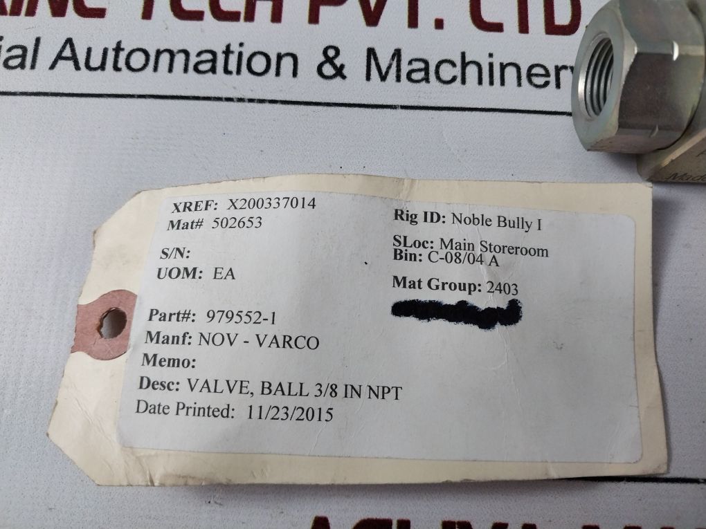 Pister Bkh 3/8 Npt 10 1113 1 Ball Valve