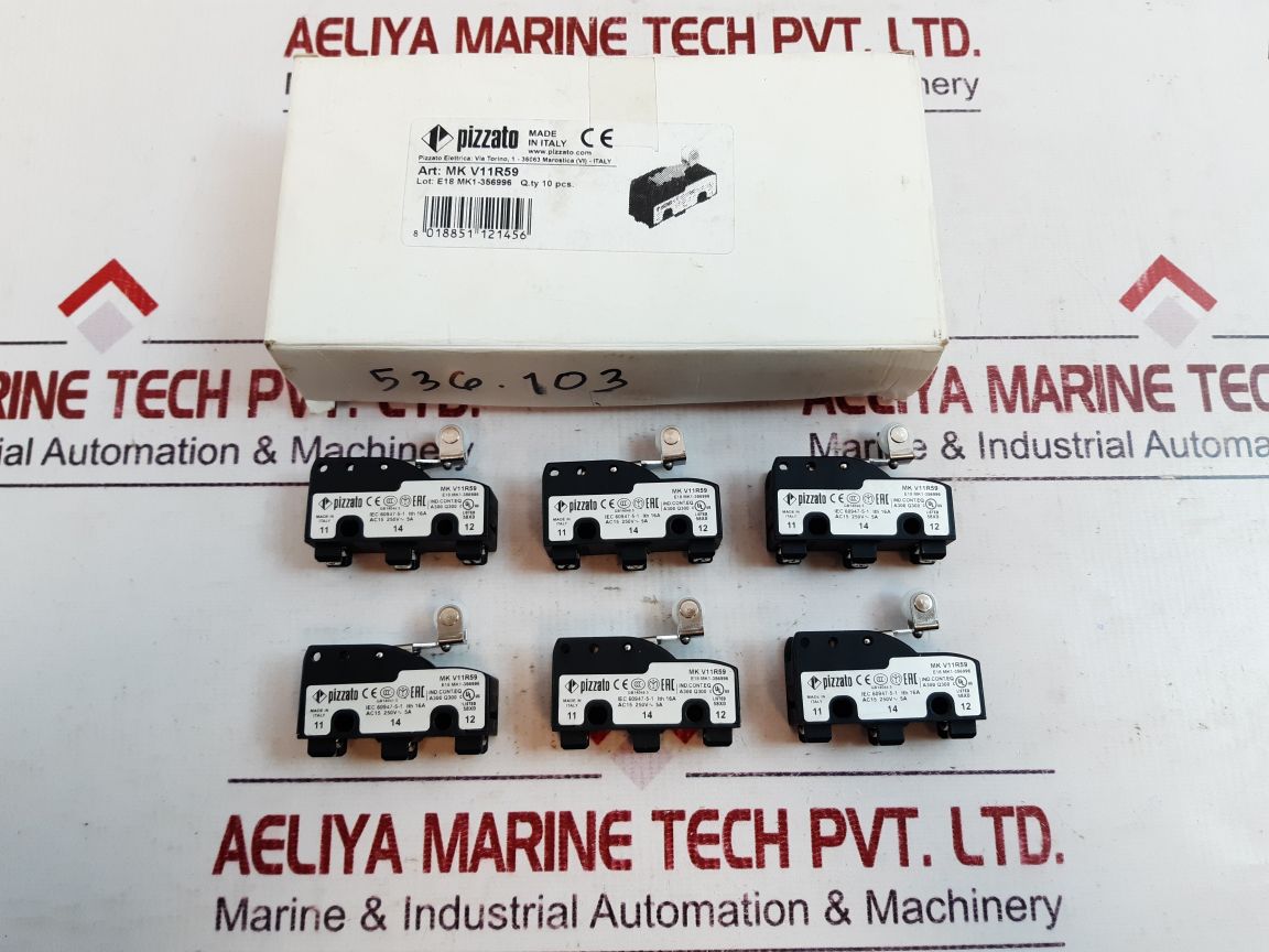 Set Of 3X Pizzato Mk V11R59 Micro Switch With Leaver