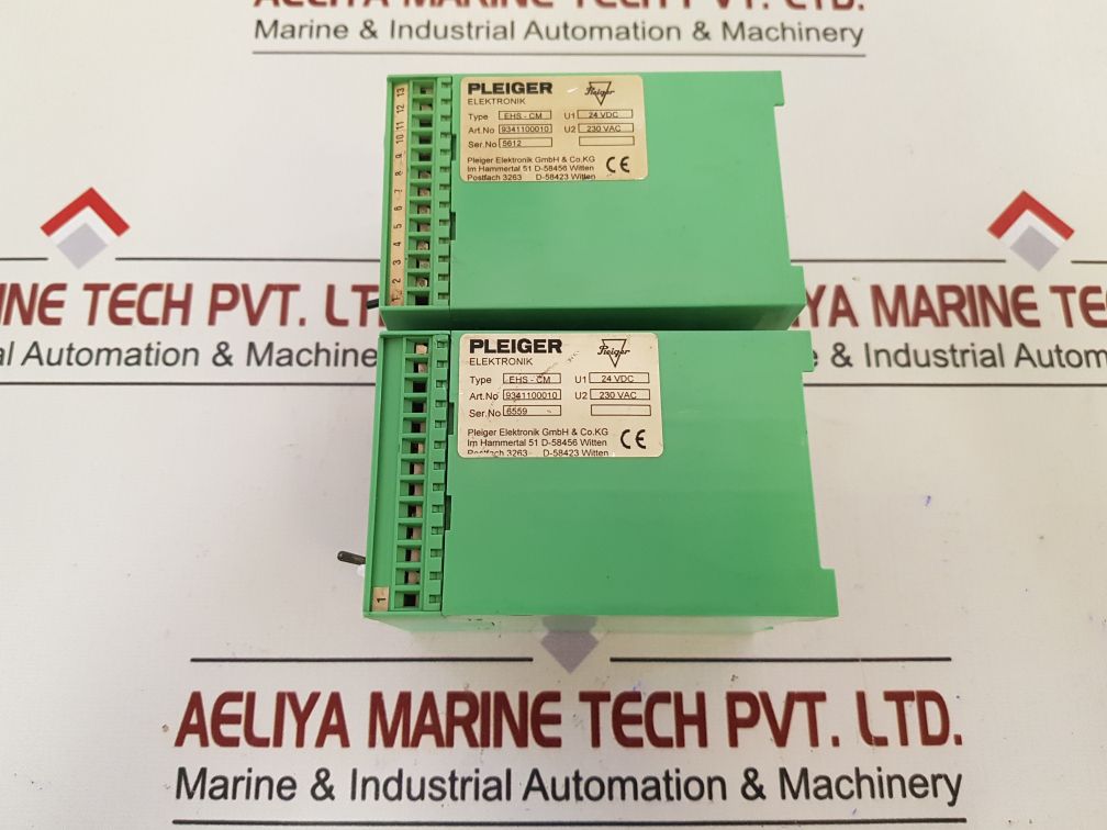 Pleiger Display Pleiger Elektronik Ehs-cm Control Module 9341100010 Ac/Dc 230V/24V ...