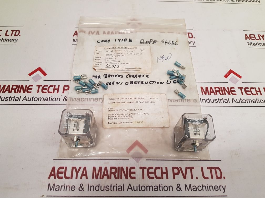 Potter & Brumfield Kup-11Aa5-120 Relay 120V 50/60Hz