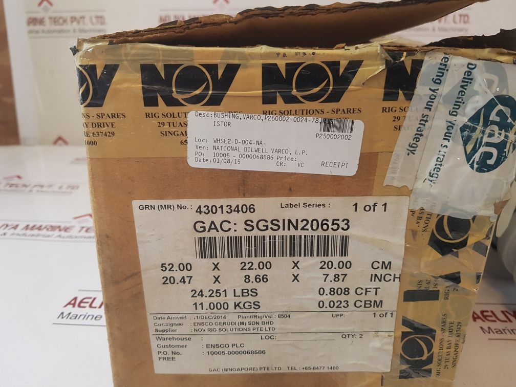 Powerohm Resistors Hcp2228 Varco Bushing 1000A