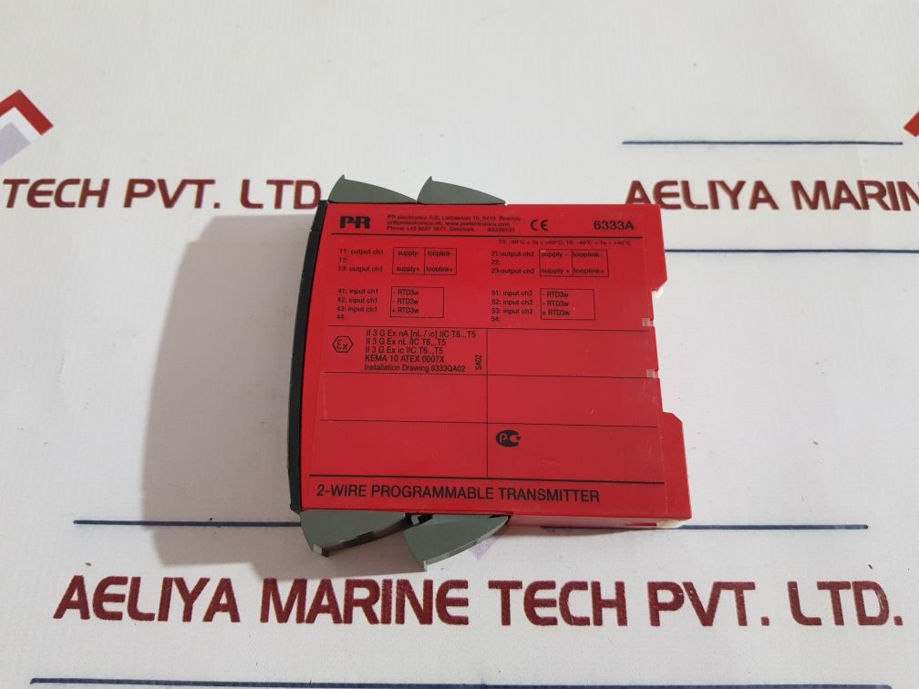 Pr Electronics 6333A 2-wire Programmable Transmitter 6333A1B