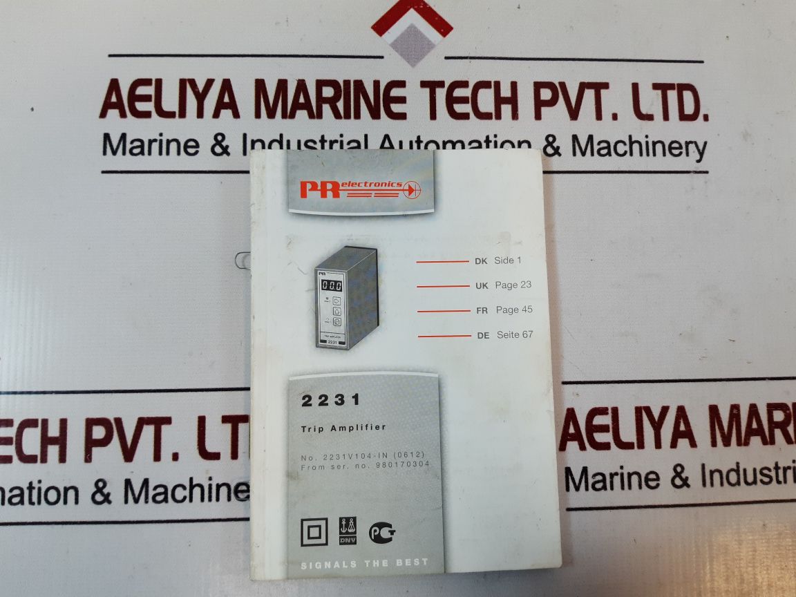 Pr Electronics 2231D Trip Amplifier 24V 2231V104-in (0612)