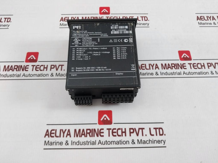 Pr Electronics 5714B Display Unit 24-250 Vdc 24-230 Vac 125-12 Ma 50-60 Hz